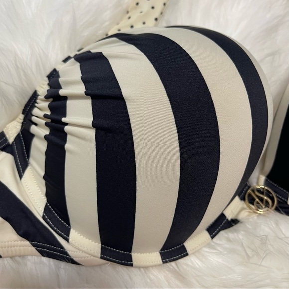 Ensemble Bikini Rembourré Victoria's Secret - Bonnet 36D Avec Armatures Et Rembourrage Amovible - Bas Taille M - Blanc - Neuf Avec étiquettes